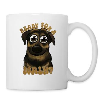 Prêt pour une promenade ? - Mug blanc - blanc - Droite