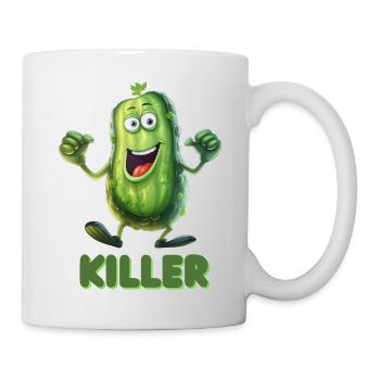 Grinning Gherkin - Tasse - Weiß - Rechts