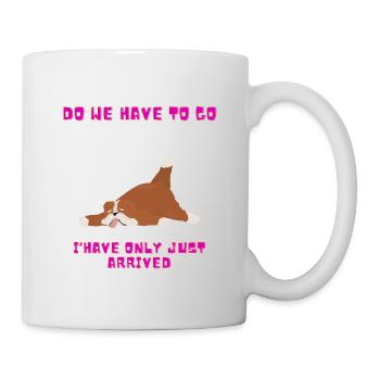 Tired Dog Gift - Mug - white - Right