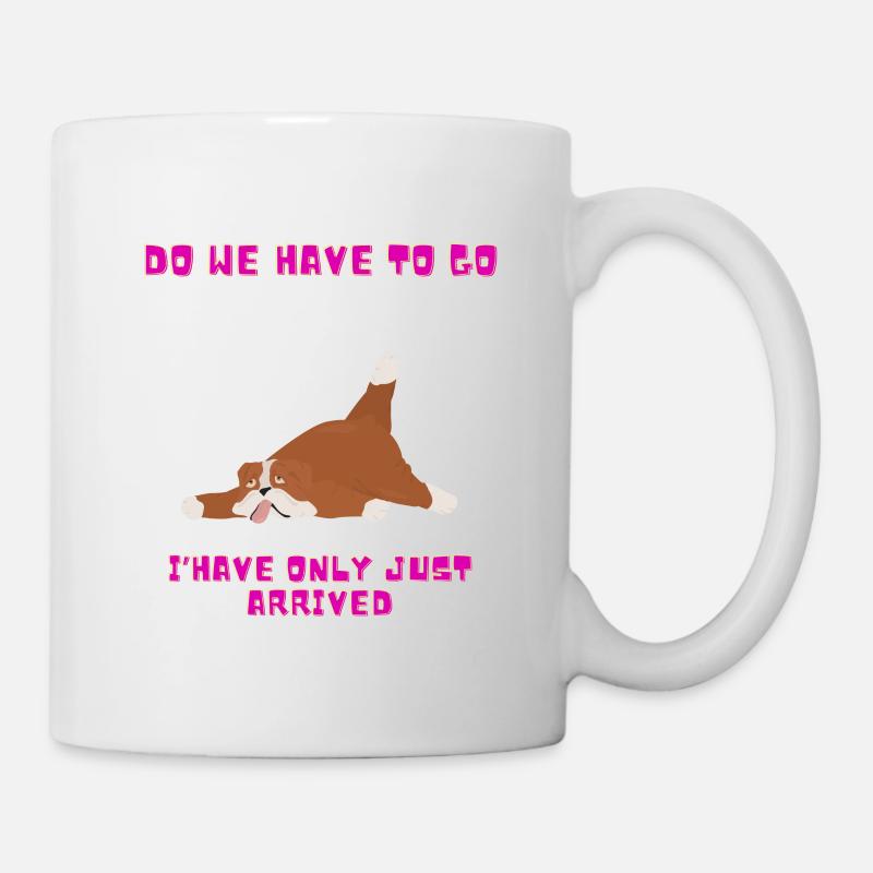Tired Dog Gift - Mug - white