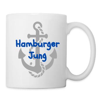 Hamburger Jung - Tasse - Weiß - Rechts