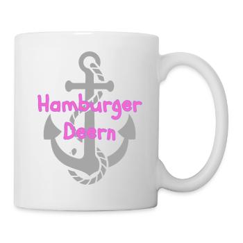 Hamburger Deern - Tasse - Weiß - Rechts