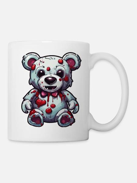 Teddybär / Kuscheltier / Stofftier / Geschenkidee - Tasse - Weiß