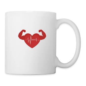 Cardio Addict : Dépasse tes limites - Mug blanc - blanc - Droite