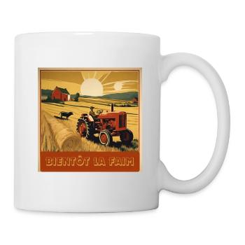 bientôt la faim - Mug blanc - blanc - Droite