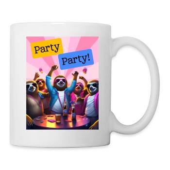 Party Party - Tasse - Weiß - Rechts