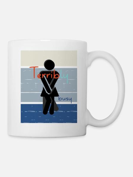 Monströs schrecklich beschäftigt. - Tasse - Weiß