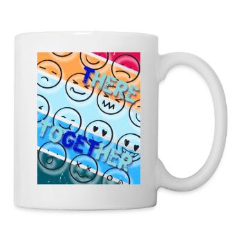 tHERE, um sie zu bekommen. Zusammen. Hier für sie. - Tasse - Weiß - Rechts