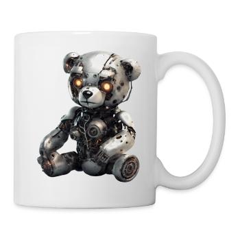 Cyborg Teddy Bear - Mug - white - Right