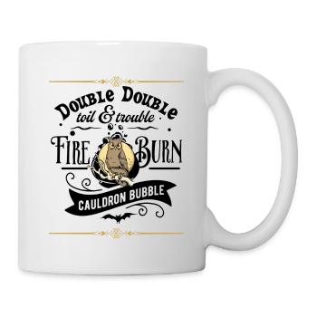 Halloween Owl Cauldron Tee - Mug blanc - blanc - Droite