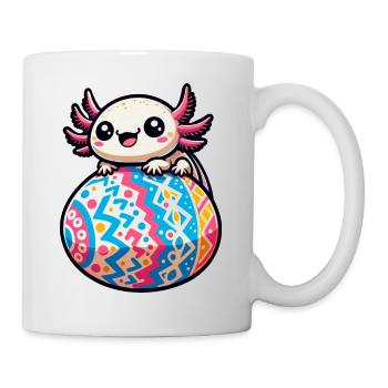 Easter Axolotl on Giant Egg - Mug - white - Right