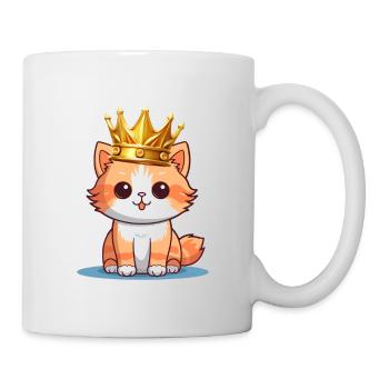 Kätzchen König - Tasse - Weiß - Rechts