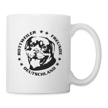 Rottweiler Freunde Logo - Tasse - Weiß - Rechts