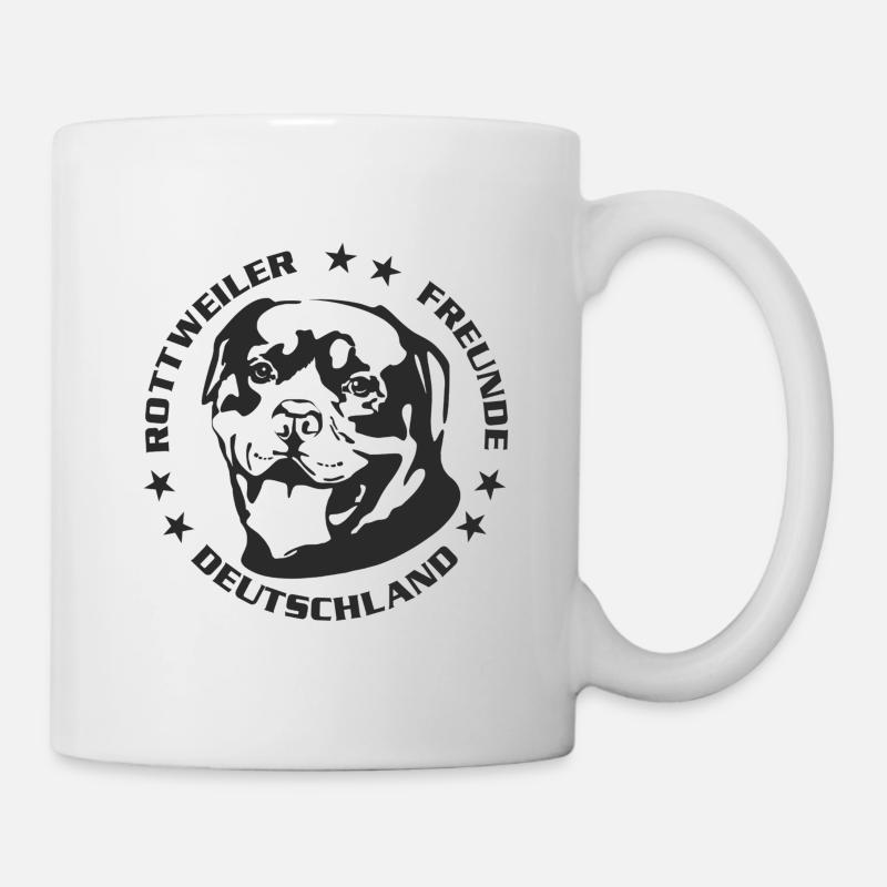 Rottweiler Freunde Logo - Tasse - Weiß