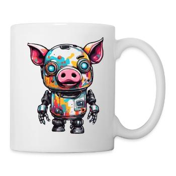 Robot Animal / AI / Mechanized Animals / Comic - Mug - white - Right