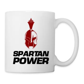 Puissance spartiate - Mug blanc - blanc - Droite
