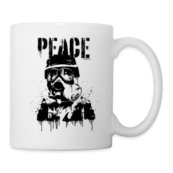 Frieden - Tasse - Weiß - Rechts