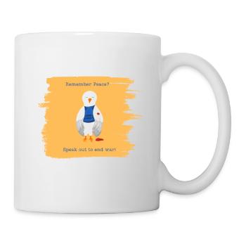 Vous vous souvenez de la paix ? Exprimez-vous pour mettre fin à la guerre ! - Mug blanc - blanc - Droite