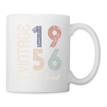 68th Birthday 1956 - Vintage Retro Gift Idea - Mug - white - Right