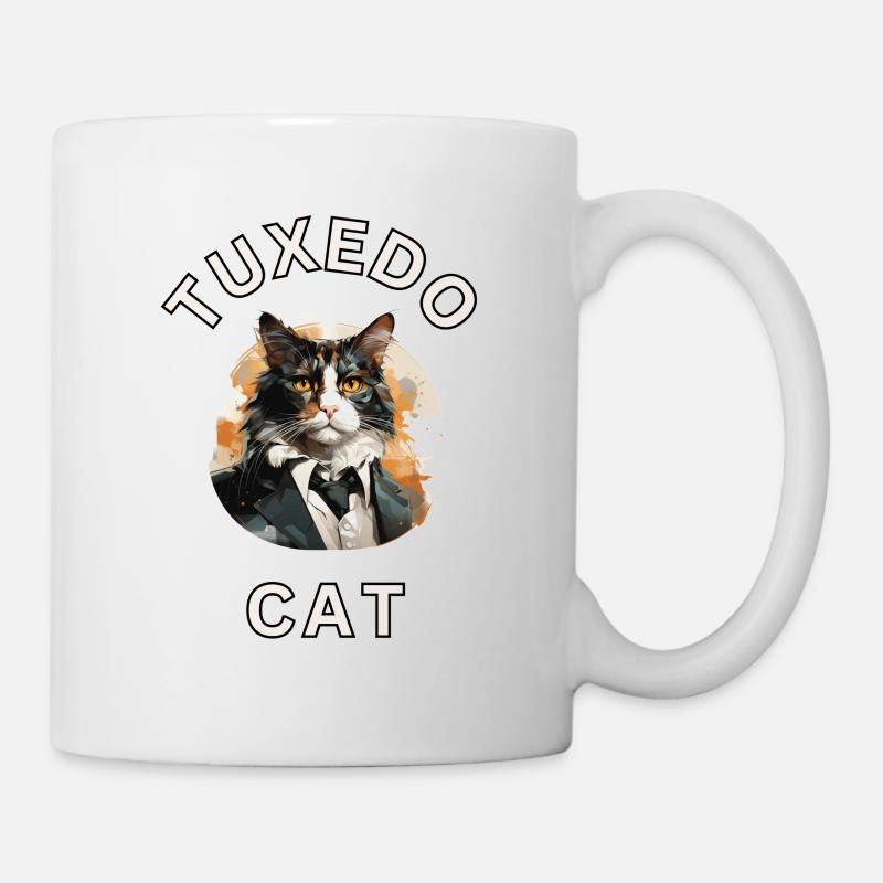 Tuxedo Cat - Mug blanc - blanc