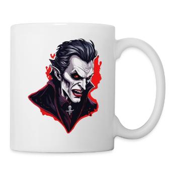Vampir / Dracula / Blutsauger / Halloween / Mythos - Tasse - Weiß - Rechts