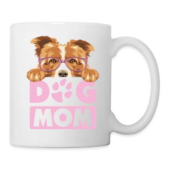 Border Collie Hund Mama - Tasse - Weiß - Rechts