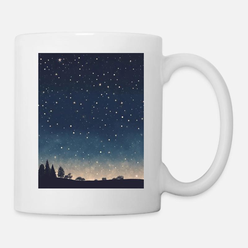Ciel étoilé - Mug blanc - blanc