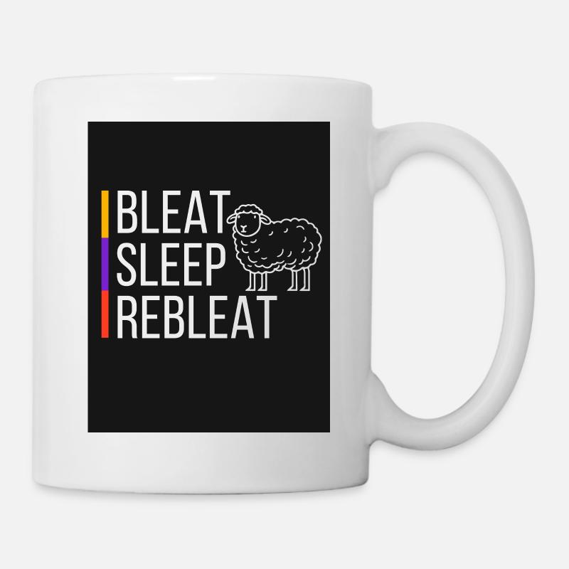 Blöken Schlaf Rebleat - Tasse - Weiß