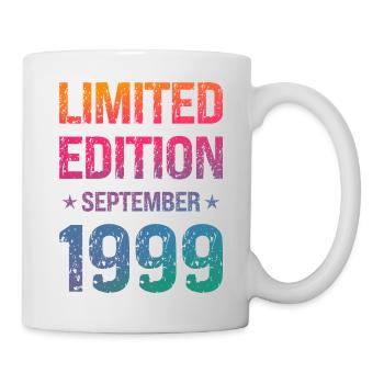Limited Edition 25 Geburtstag Party Jahrgang 1999 - Tasse - Weiß - Rechts