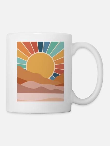 Desert Sunset - Mug - white