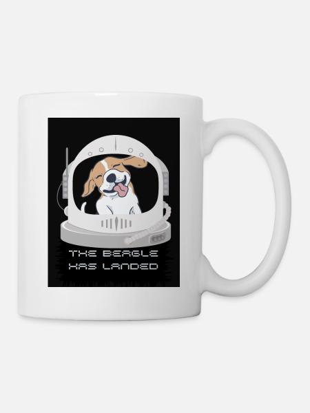 Der Beagle ist gelandet - Tasse - Weiß