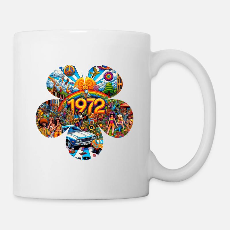 1972 (Blume) - Tasse - Weiß
