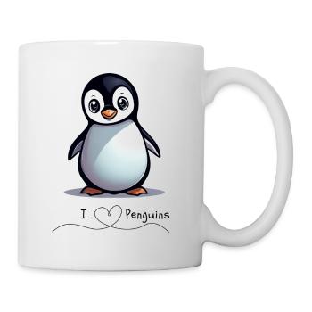 Pingouin - Mug blanc - blanc - Droite