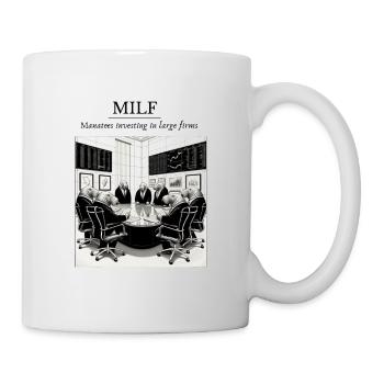 Seekühe, die in große Unternehmen investieren - Tasse - Weiß - Rechts