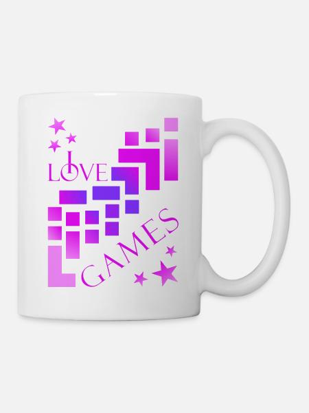 Bausteine Spieler - Tasse - Weiß