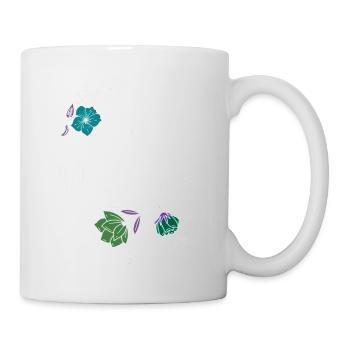 Beautiful female paint art Face colorful woman - Mug - white - Right