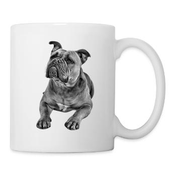 Bouledogue Vieux Bouledogue Anglais Chien Chiens - Mug blanc - blanc - Droite