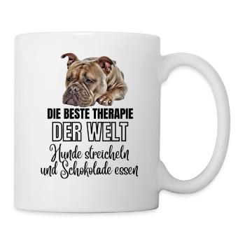 Bouledogue Vieux Bouledogue Anglais Chien Chiens - Mug blanc - blanc - Droite
