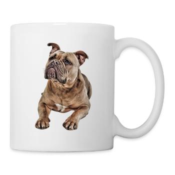 Bouledogue Vieux Bouledogue Anglais Chien Chiens - Mug blanc - blanc - Droite