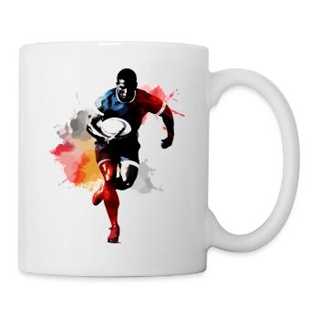 Teddy le rugbyman - Mug blanc - blanc - Droite