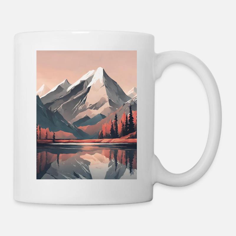 Montagnes - Mug blanc - blanc