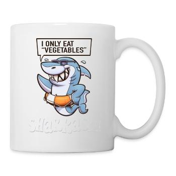 Sarcasme Requin Jeu de mots Sharkasm Drôle - Mug blanc - blanc - Droite