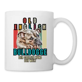 Bouledogue Vieux Bouledogue Anglais Chien Chiens - Mug blanc - blanc - Droite