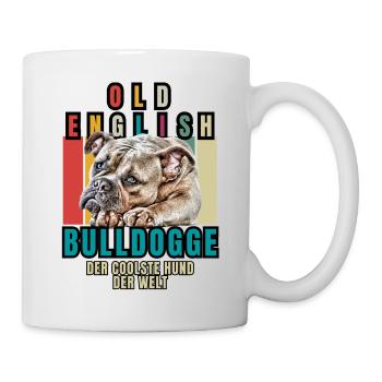 Bouledogue Vieux Bouledogue Anglais Chien Chiens - Mug blanc - blanc - Droite
