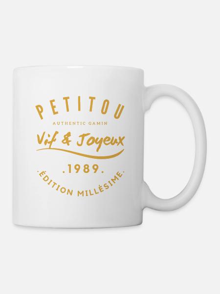 « Petitou 1989 » - Mug blanc - blanc