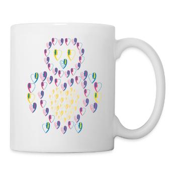 Bébé hibou d'amour. - Mug blanc - blanc - Droite