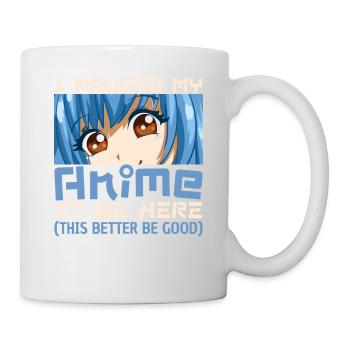 I Paused My Anime To Be Here Funny Japanese Manga - Mug blanc - blanc - Droite