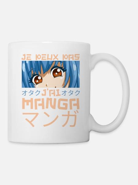 Je Peux Pas JAi Manga Otaku Japon Animé humour - Mug blanc - blanc