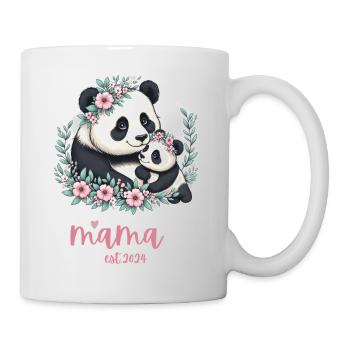 Mama est 2024 I Panda Bear Mum I First Time Mom - Tasse - Weiß - Rechts