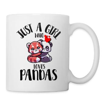 " tshirt pour celle qui Aime les Pandas" - Mug blanc - blanc - Droite